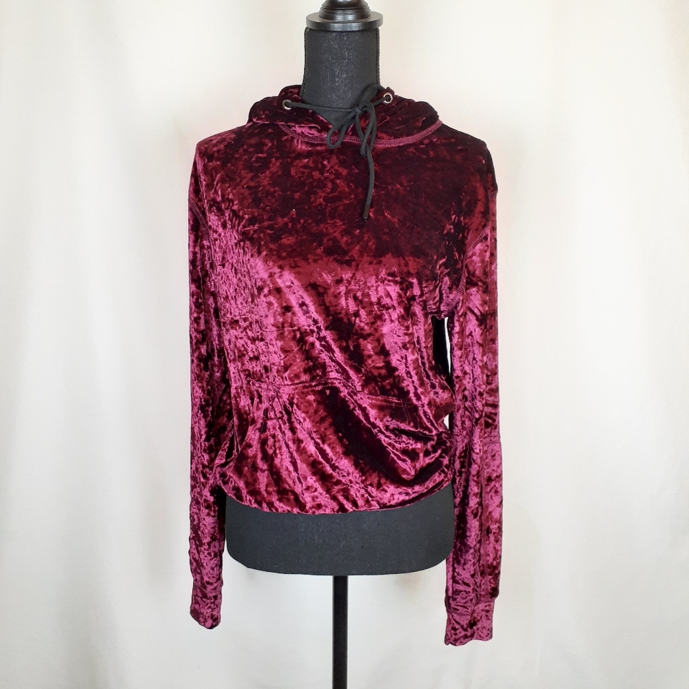 Emma & Sam crushed velvet hoodie